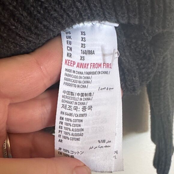 American Eagle Cardigan Sweater Mens XS Pockets Lapel Chunky Grandpa Preppy Fall - Picture 7 of 11